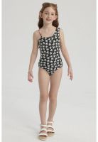 Traje De Baño Niña Asimétrico Negro