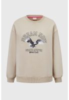 Polerón Niña Acid Wash Beige