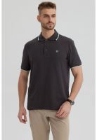 Polera Hombre Piqué Básica Lisa Marengo - lll