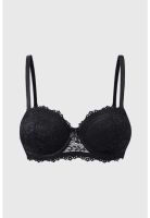 Sostén Mujer Copa Soft Strapless Encaje Negro