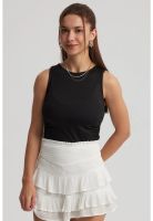 Polera Mujer Recogido Costado Negro - VI