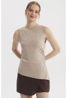 Polera Mujer Basta Asimétrica Beige Claro