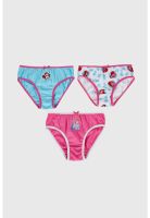 Calzón Niña Tripack Princesas Rosado