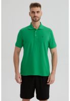 Polera Hombre Piqué Básica Lisa Verde - ll