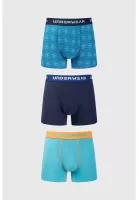 Bóxer Hombre Tripack Largo Naranjo