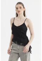 Peto Mujer Basta Asimétrica Negro