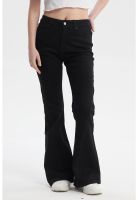 Jeans Mujer Moda Flare Negro - ll
