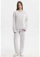 Pijama Mujer Pijama Polera Y Pantalón Gris - ll