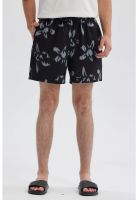 Short De Baño Hombre Full Print Negro
