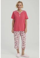Pijama Mujer Full Print Fucsia