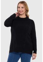 Sweater Mujer Calado Casual Negro - ll