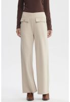 Pantalón Mujer Calce Recto Tapeta Botones Arena