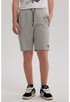 Bermuda Niño Con Bolsillo Con Cierre Gris Melange