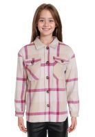 Blusa Niña Cotelé Polar Interior Beige