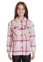 Blusa Niña Cotelé Polar Interior Beige