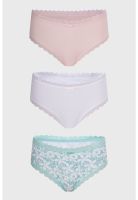 Calzón Mujer Tripack Pantaleta Algodón Palo Rosa- ll