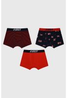 Boxer Niño Tripack Liso Azul Marino