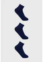 Calceta Deportiva Hombre Tripack Azul Marino - V