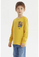Polera Niño Toddler Print Mostaza