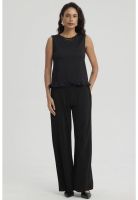 Polera Mujer Basta Con Vuelos Negro