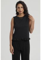 Polera Mujer Basta Con Vuelos Negro