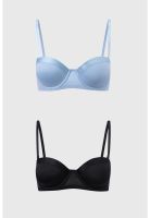 Sostén Mujer Copa Soft Strapless Azul Claro