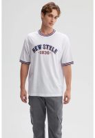 Polera Hombre Print Blanco - ll