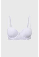 Sostén Mujer Copa Soft Detalle Encaje Blanco
