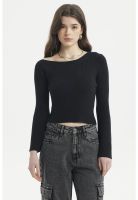 Sweater Mujer Ajustado Negro