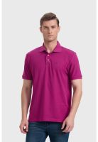 Polera Hombre Piqué Básica Violeta