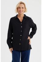 Blusa Mujer Abotonada Negro- ll