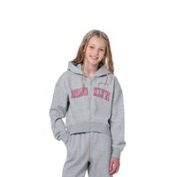 Polerón Niña Print Gris - ll