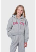 Polerón Niña Print Gris - ll