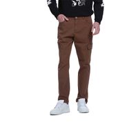 Jeans Hombre Slim Cargo Café