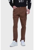 Jeans Hombre Slim Cargo Café