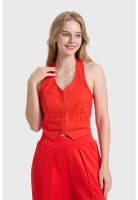 Blusa Mujer Tipo Gillette Rojo