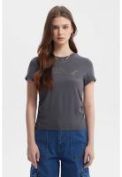Polera Mujer Ajustado Gris Marengo