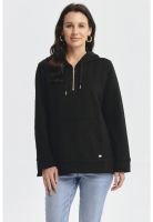 Polerón Mujer Canguro Textura Negro