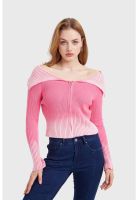 Sweater Mujer Lavado Fucsia