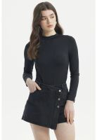 Polera Mujer Ajustado Negro - Vll
