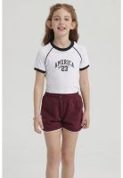 Polera Niña Rib Contraste Blanco