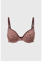 Sostén Mujer Push Up Animal Print Café