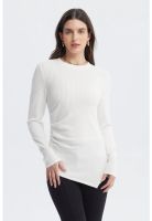 Polera Mujer Ajustado Crudo - lV