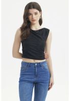 Polera Mujer Textura Negro - V