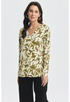 Polera Mujer Slim Verde Olivo