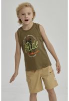 Polera Niño Print Verde Militar