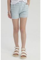 Short Niña Textura Celeste