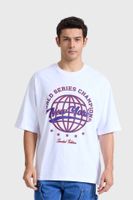 Polera Hombre Oversize Blanco - lll