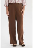 Pantalón Mujer Detalle Pretina Cafe