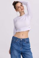 Sweater Mujer Crop Blanco - ll